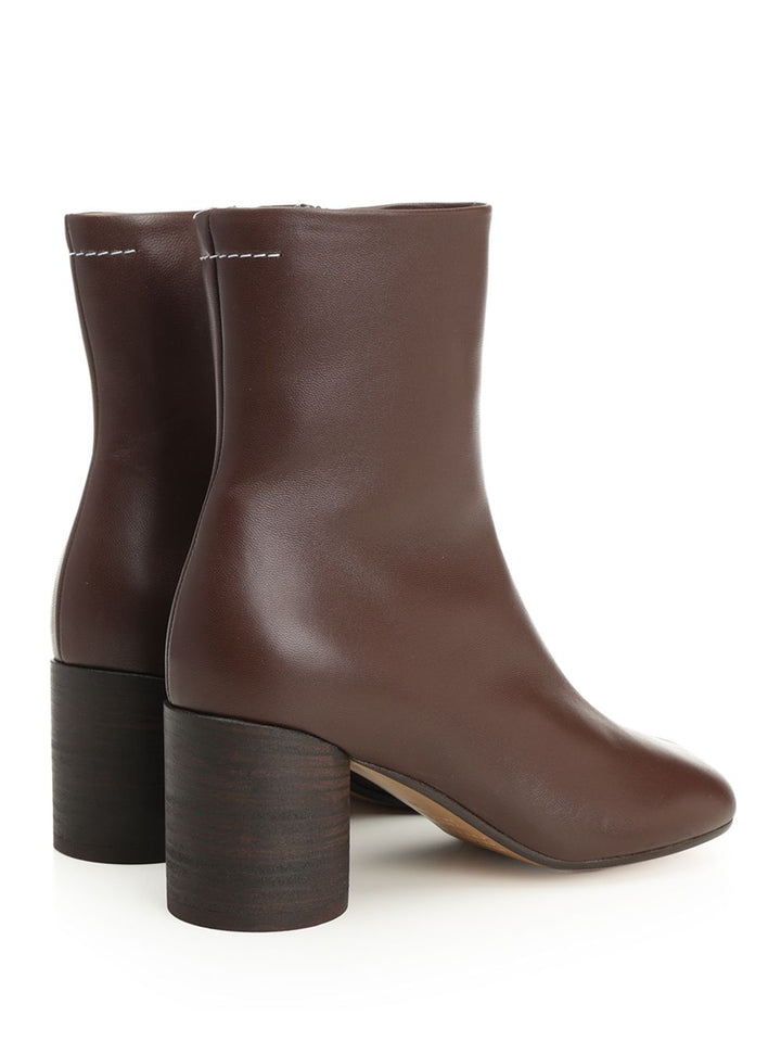 Mm6 Maison Margiela Leather Ankle Boots - Brown | a3879fabab3b6b146550aa94df43000c0b1abcd7