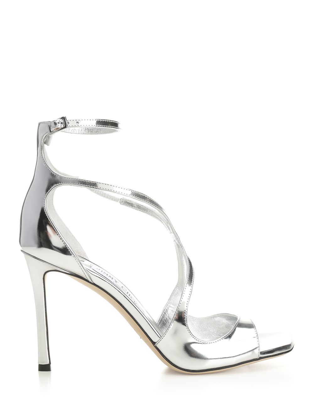 Jimmy Choo Azia 95 Sandals - Silver | f32f1fe22e6c20f9fe32aa07fa082c081abf4b6b