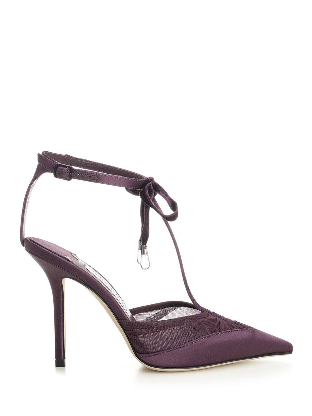 Jimmy Choo Afia Mesh 100 Pumps Sandals - Violet | 4e1f66631ed5920a4edda6d2172733f4f6176b0c