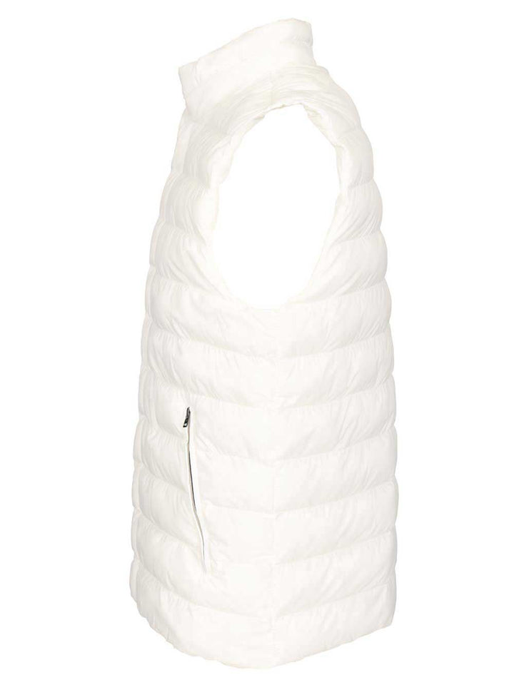 Herno Padded Vest Coats - White | 1636e5ed4d47e1314560578d9bbe3aeebf21f2ab