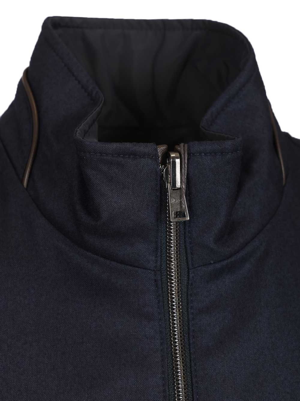Herno Lucent Silk And Cashmere Vest Jackets - Blue | 9e15006f2a6c91dec794caf1626ad6465cc4f8cc