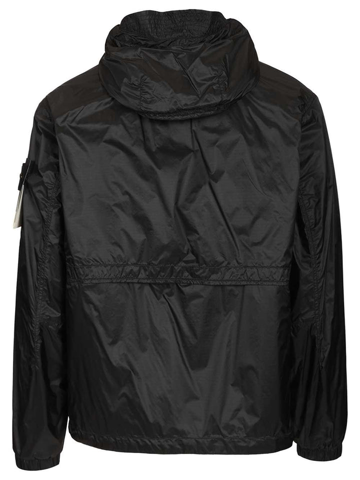 Stone Island Ripstop Nylon Hooded Jacket Jackets - Blue | 0bec2a475cd96261d113f5d8ccc551adbb0048b2