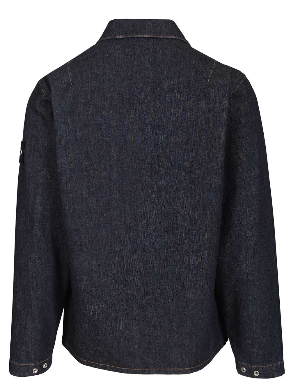 Stone Island Denim Research Denim Overshirt Shirts - Blue | 3ea5371ec39d255465d27cf2368bc2b3e4ea61a4