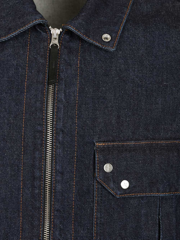 Stone Island Denim Research Denim Overshirt Shirts - Blue | 7bc6c98961a652b9be56406b195fd0340d58bfb2