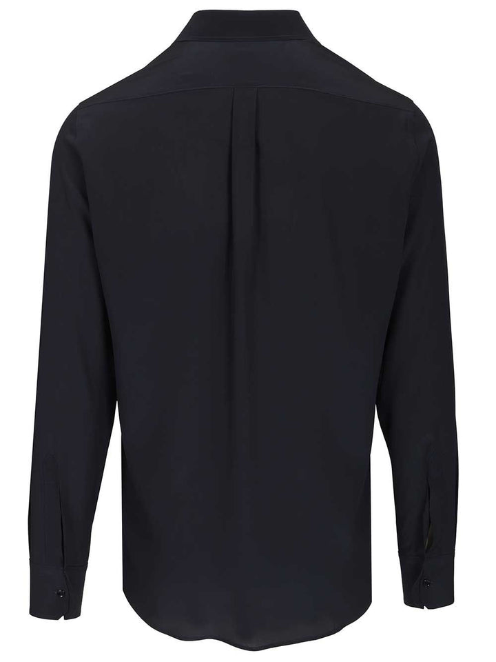 Dolce & Gabbana Formal Shirt In Silk Crepe De Chine Shirts - Blue | 39160aafdcdbc54af6c810afe94f9e7006ef2aa3