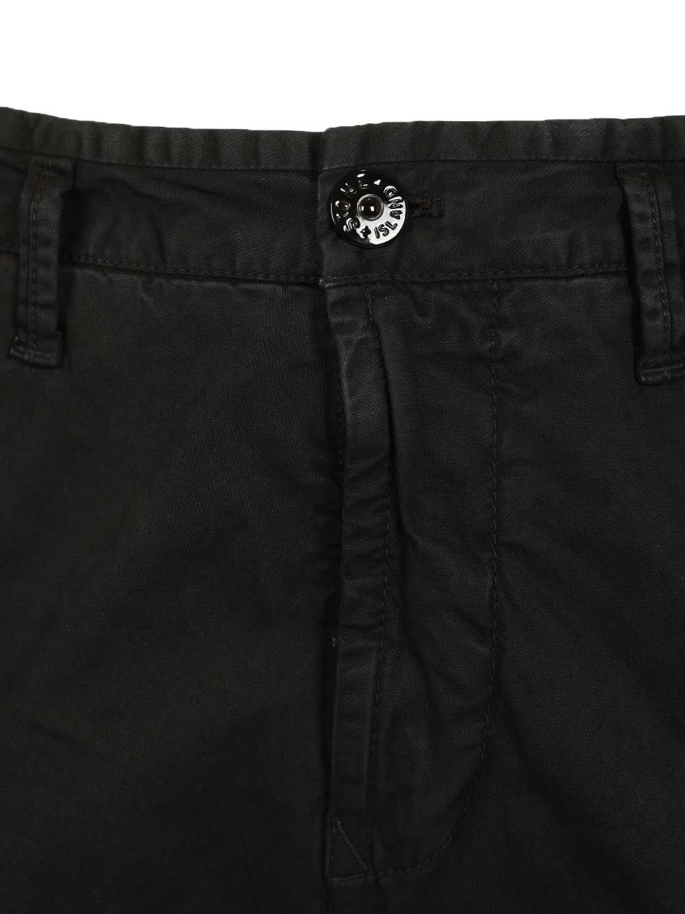 Stone Island Cargo  In Broken Cotton Twill Trousers - Black | 72fdbed0144f30e738e6bd8d519d60841e5d78ce