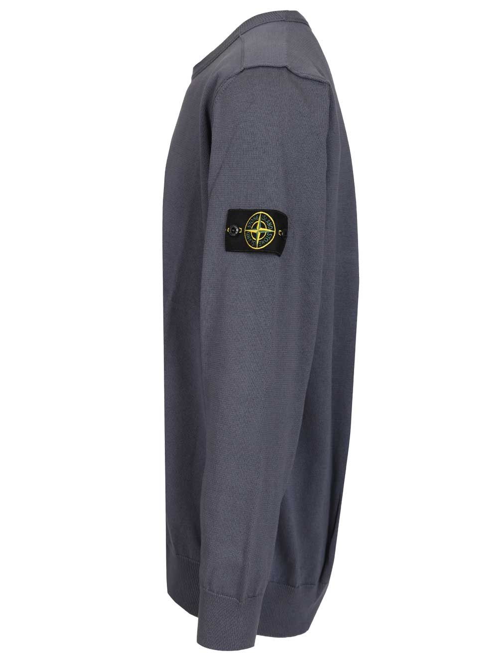 Stone Island Sweater In Organic Cotton Knitwear - Grey | 9b25de2c72260b1d3c1327b433b3ebf9f862576c