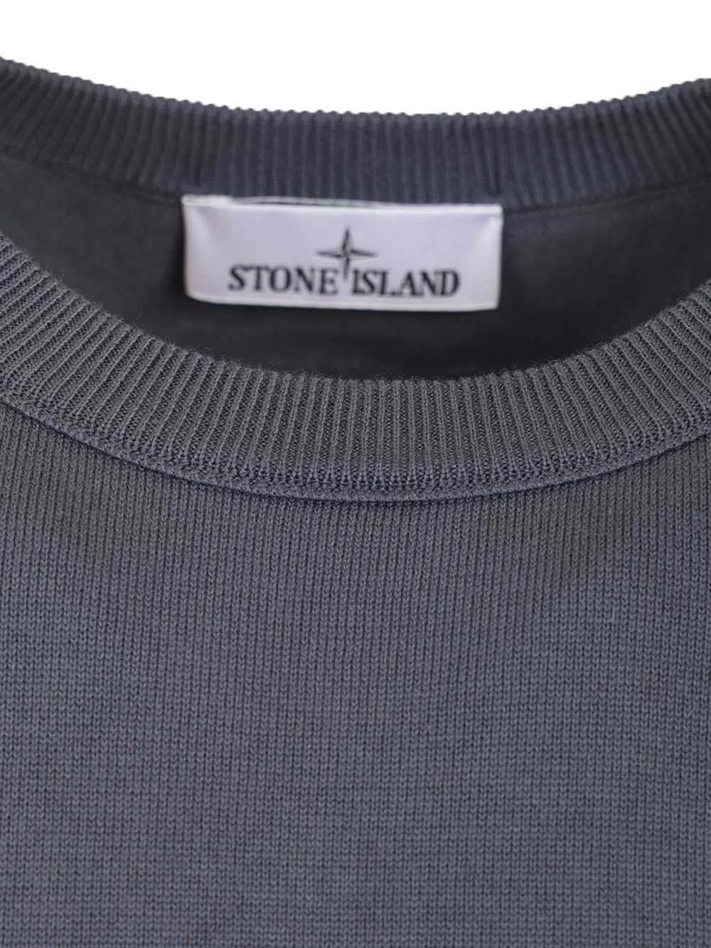 Stone Island Sweater In Organic Cotton Knitwear - Grey | 0243a447d6ce82517414770ae871d80e2b9cfccc