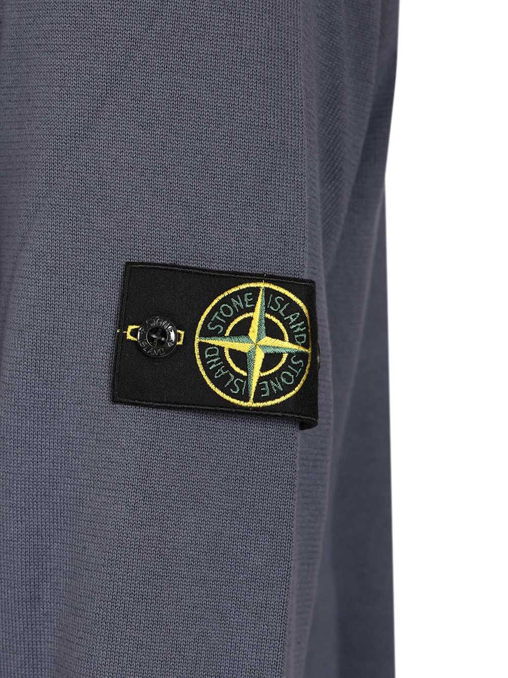 Stone Island Sweater In Organic Cotton Knitwear - Grey | 1d731044c3d332d7a814aff6234505dacc9fffe9