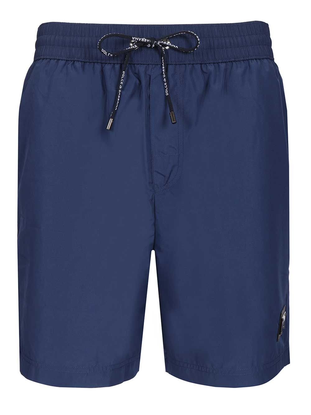 Dolce & Gabbana Nylon Shorts Swimwear - Blue | 880e795d32cafc5ab4b075dabcf41082ddbc3c7c