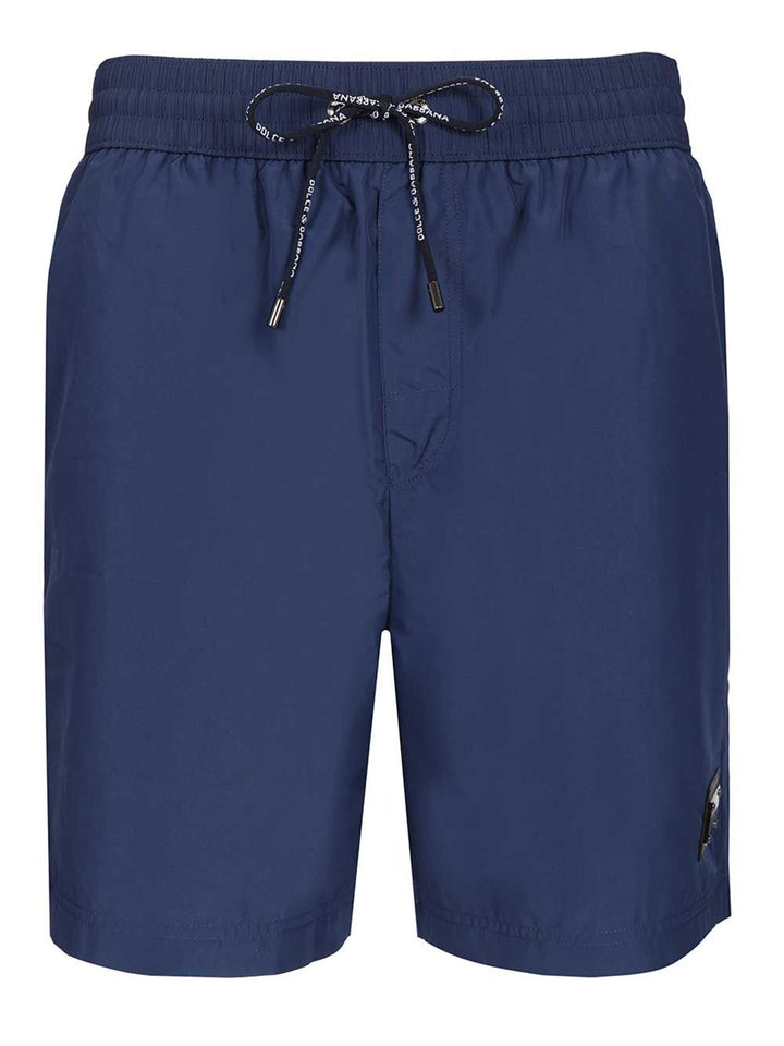 Dolce & Gabbana Nylon Shorts Swimwear - Blue | 880e795d32cafc5ab4b075dabcf41082ddbc3c7c