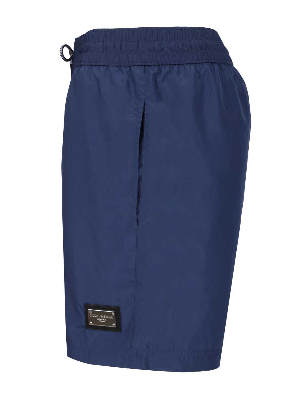 Dolce & Gabbana Nylon Shorts Swimwear - Blue | 03a63ee169569bfe2bb7118fcd88208b727b92f7