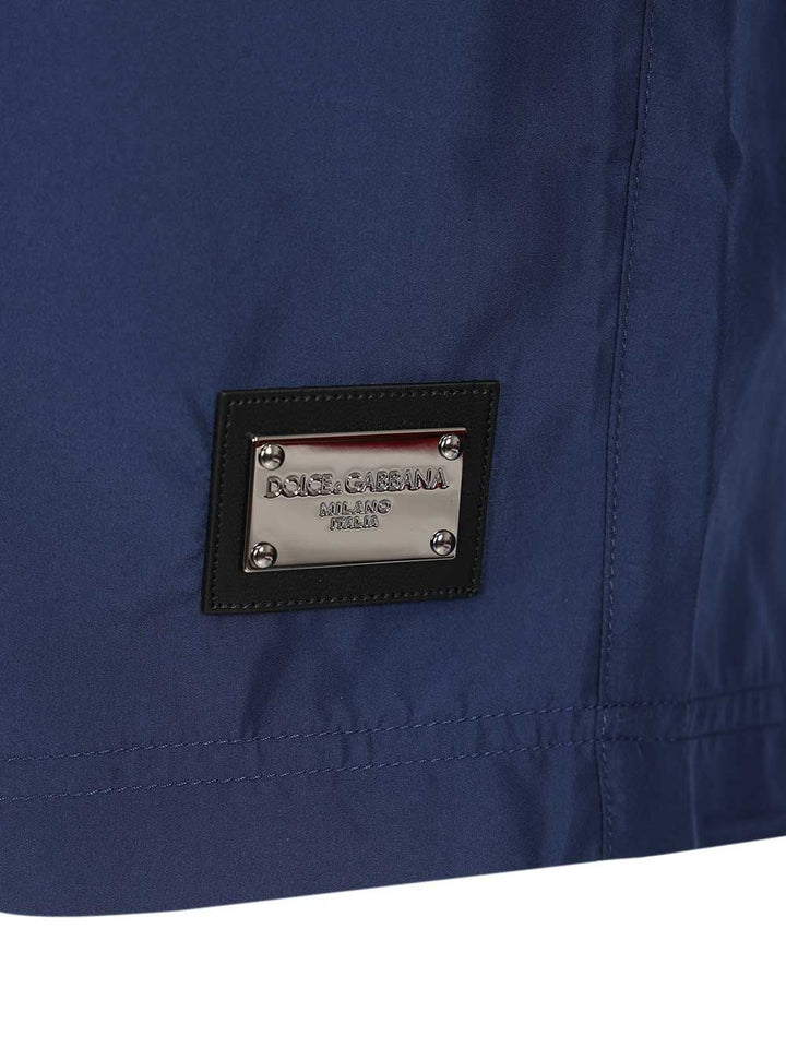 Dolce & Gabbana Nylon Shorts Swimwear - Blue | 3ccca36ed00075a89942d2354e40ef7c96a29437