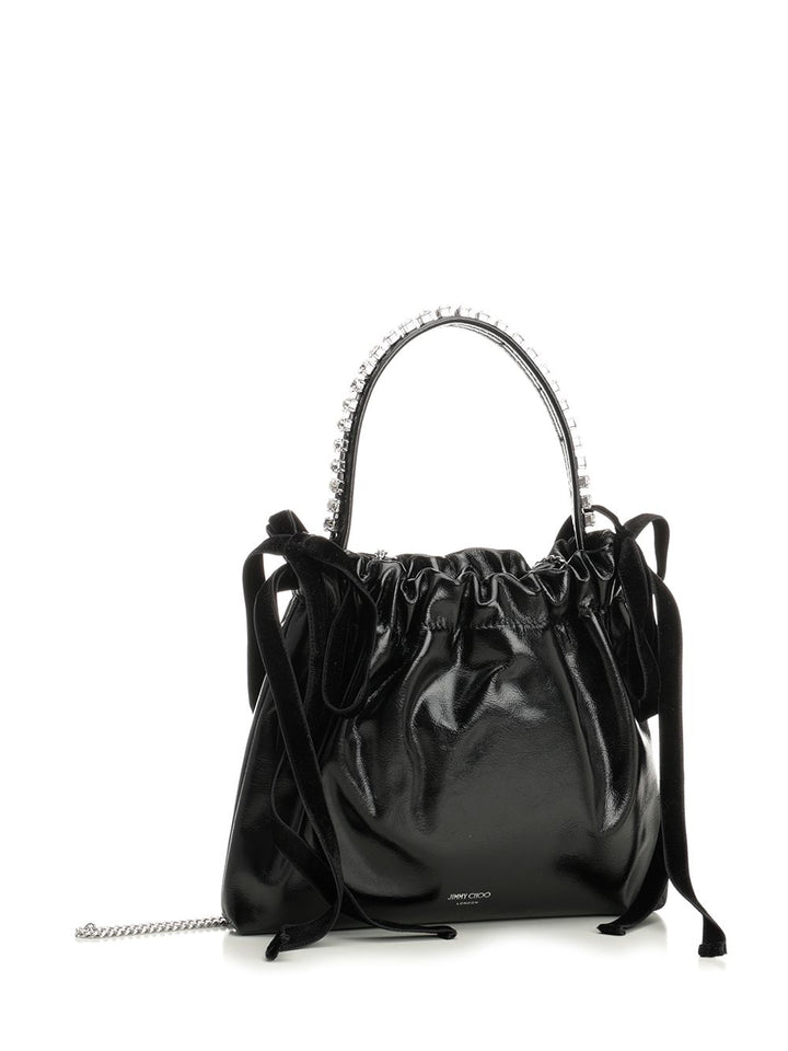 Jimmy Choo Mini Drawstring Bag Handbags - Black | 262bfe917e49c9cea8a2927fc76593eb42663d8a