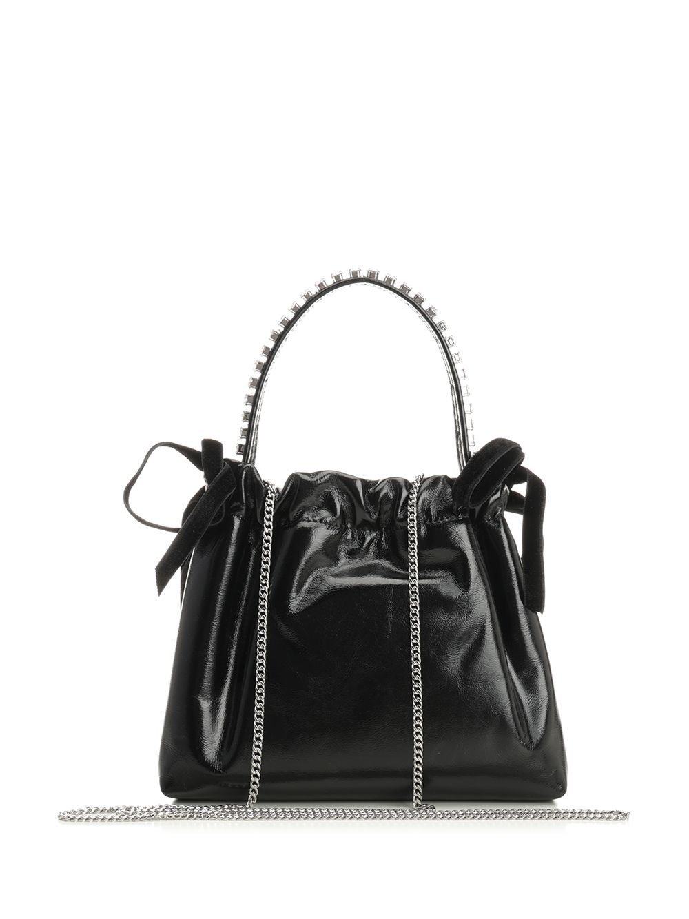 Jimmy Choo Mini Drawstring Bag Handbags - Black | 7d831695f09a5ae9eca16ef2921d56a50b9cb356