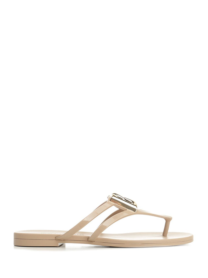 Dolce & Gabbana Rubber Flip-Flops Sandals - Rose | 59243b201a44cdd1037c55d1af4b38a3b0a4f2b6
