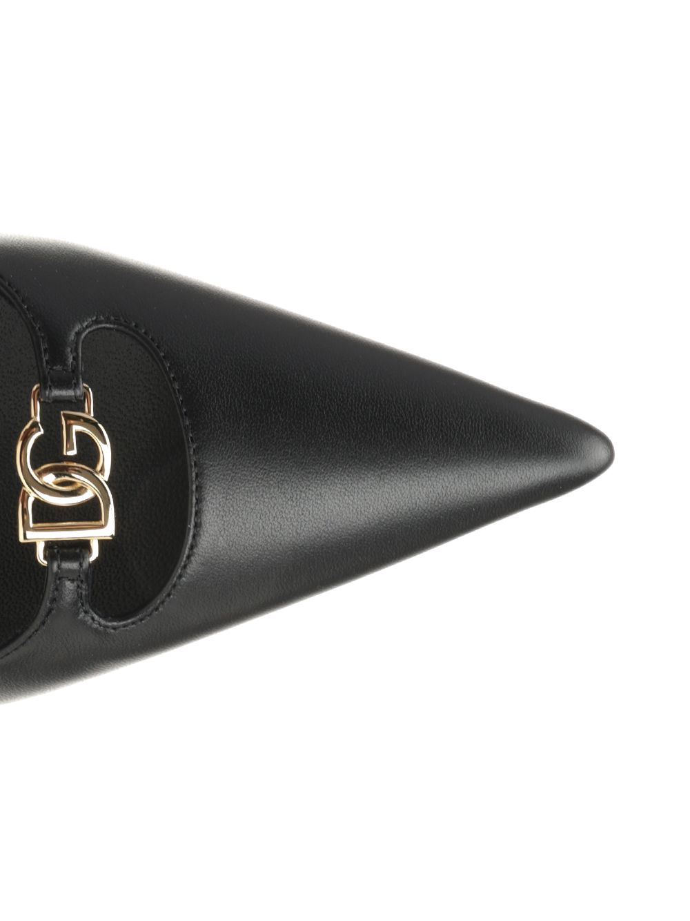 Dolce & Gabbana Slingback In Nappa Pumps - Black | e98966aa479f7c21540e782169d93a1194d4e0d2