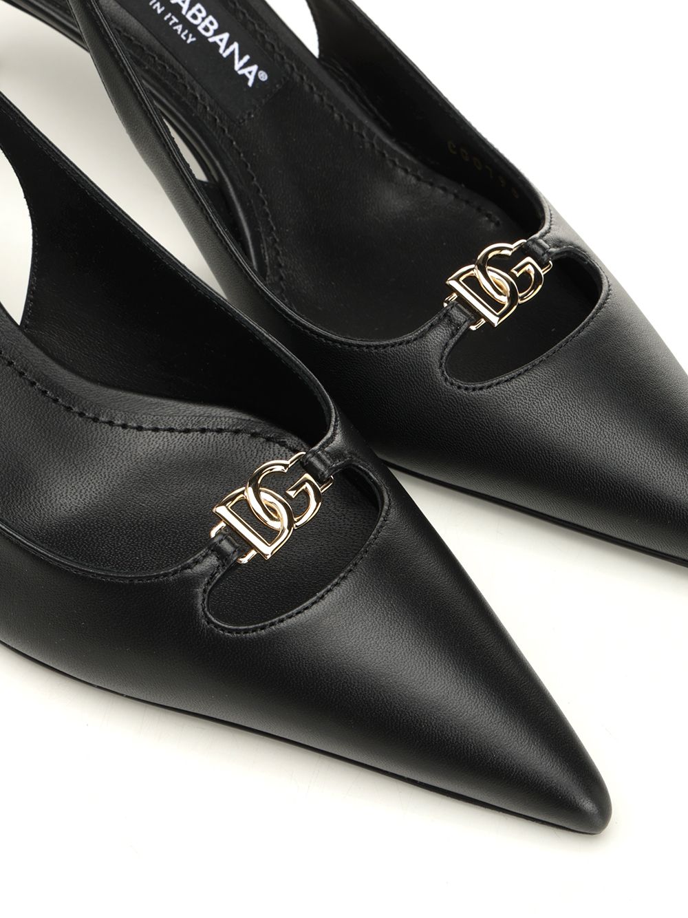 Dolce & Gabbana Slingback In Nappa Pumps - Black | 332d8ae20b72208c4a2da33816722e2fc5b0bfe8