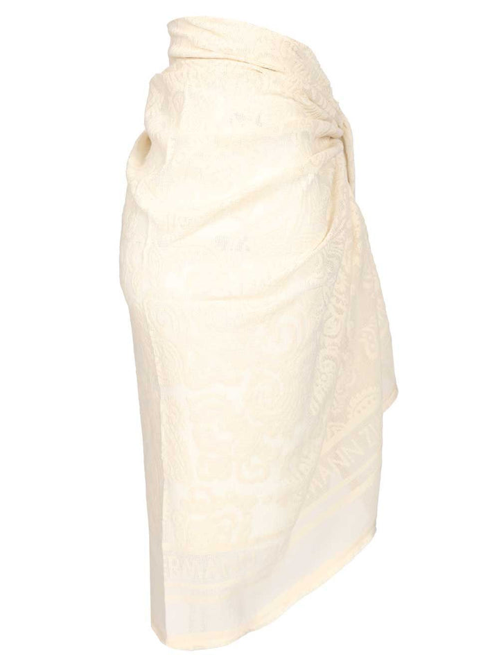 Zimmermann Ivory Cotton Sarong Skirts - White | 5b4489c27ab330d0e36acc113253d2e69daed8f5