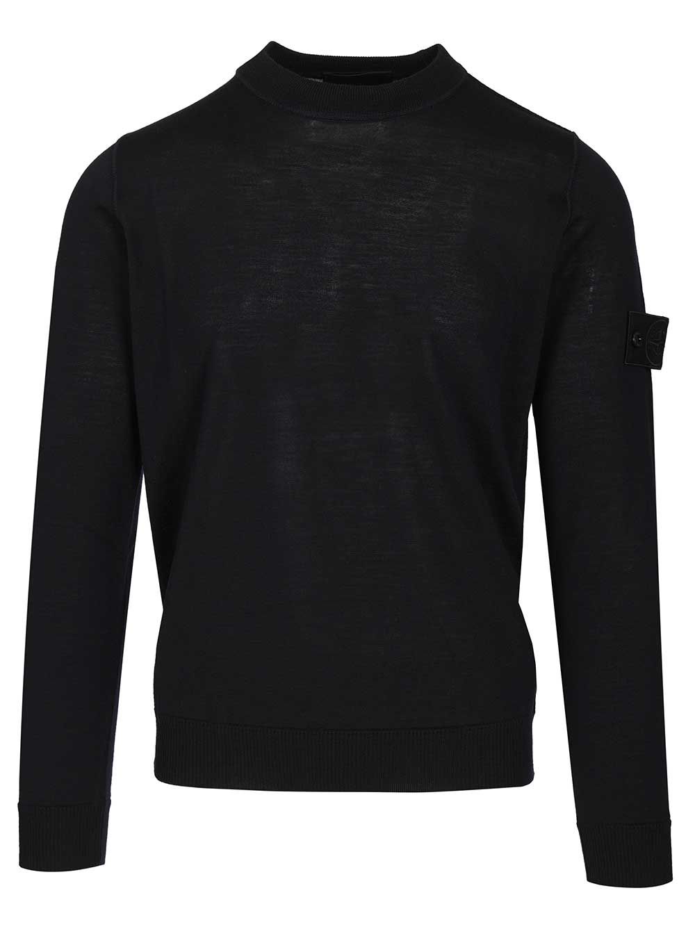 Stone Island Crew Neck Sweater Knitwear - Blue | fbc585694773cdc997836c6ca4a58de9b2238619