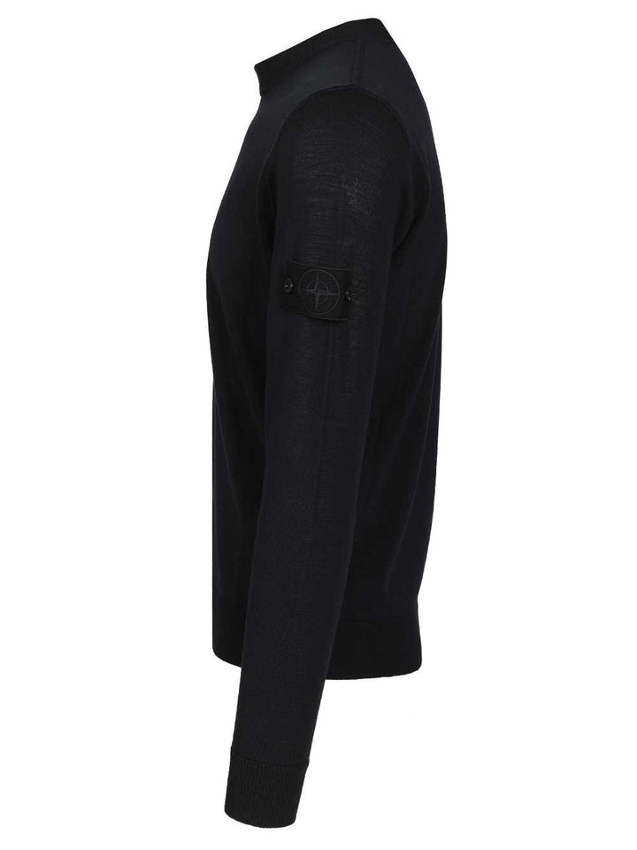 Stone Island Crew Neck Sweater Knitwear - Blue | 95d791e117306ccb80197293c5e8b946833bda9d