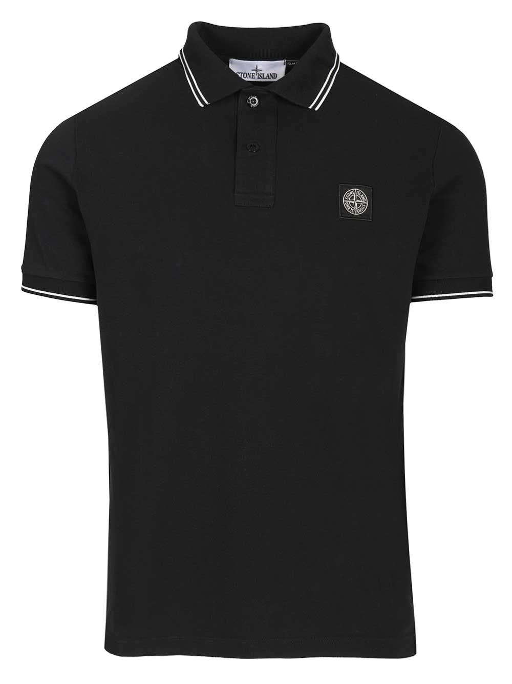 Stone Island Organic Cotton Polo shirt - Blue | 8d9f3574f795416b474b1e11ccd91b8322e8508c