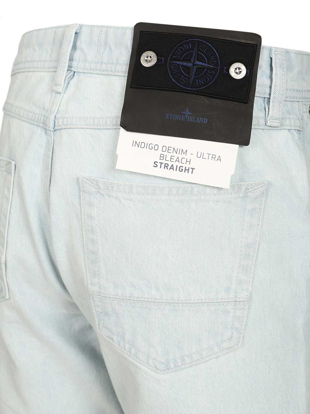 Stone Island Denim Research Ultra Bleached Jeans - Light blue | 9618c5727ed69834f02d375001b1e4fd548e6bb0