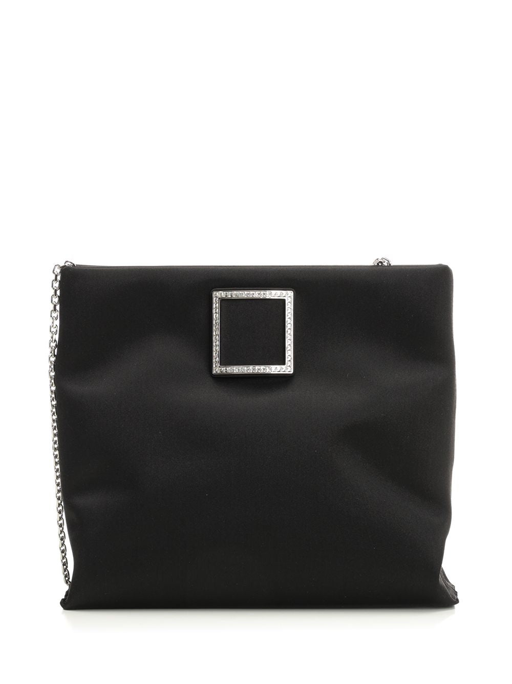 Roger Vivier Satin Trompette Bag Handbags - Black | 7e28e405685ebdd5f6835a617a449fa9c2ff4eef