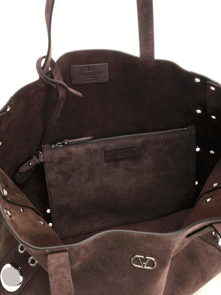 Valentino Garavani Nellcôte Shoulder Bags - Brown | 4c83a942a88102eb2504222e53ad49bac5078fe6