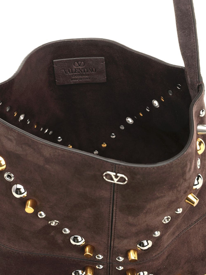 Valentino Garavani Nellcôte Shoulder Bags - Brown | 4d8ba5350e0439c2d6990fa0338799afbead2484