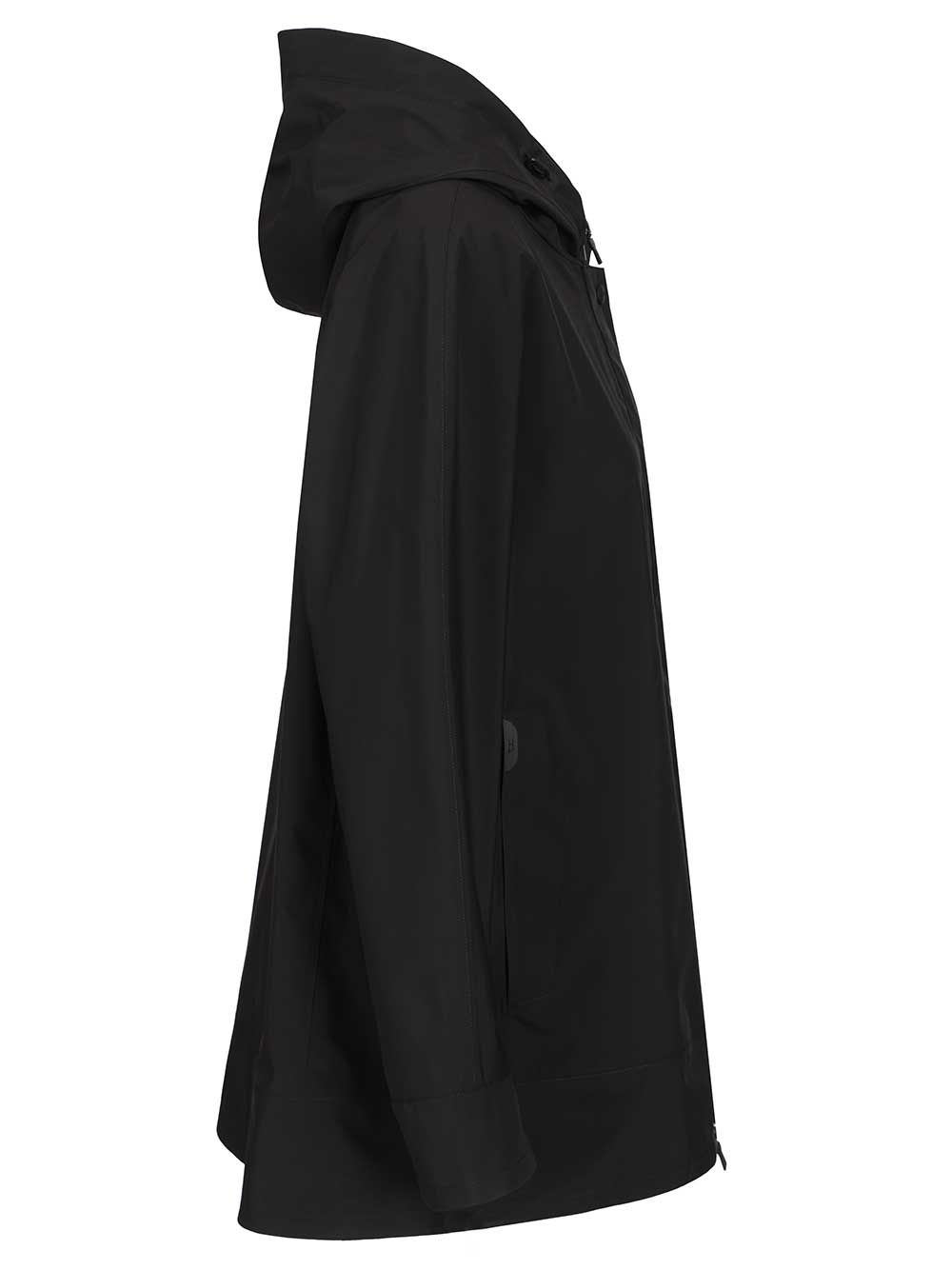 Herno A-Shape With 2-Layer Windstopper Hood Jackets - Black | deb8e7cb9b9c2f4306535a9ea800ec42c35fc64e