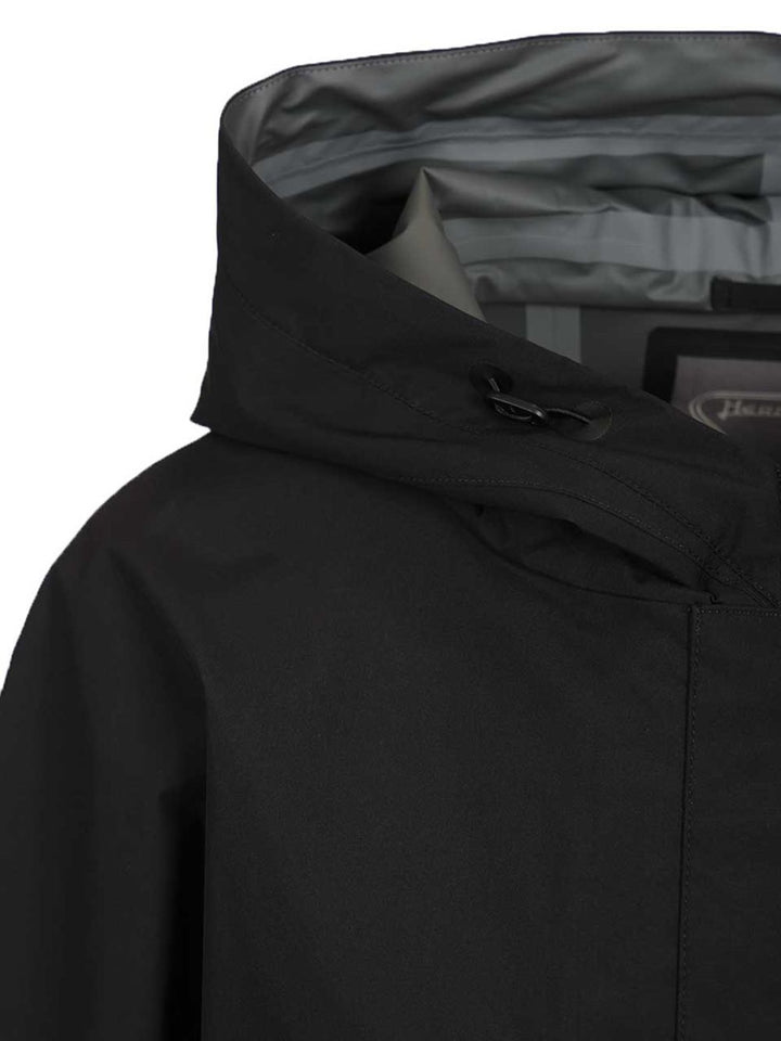Herno A-Shape With 2-Layer Windstopper Hood Jackets - Black | 4cffc24ae0587846e6af184fc38108214a132c55