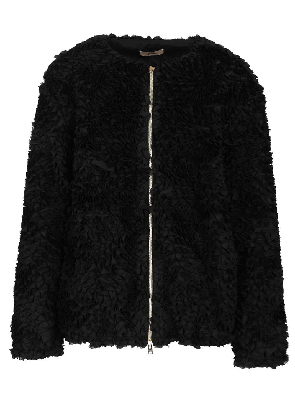 Herno Georgette Jacket Jackets - Black | f5836ca23fdeefdeb2d270355b0a49713193dff7