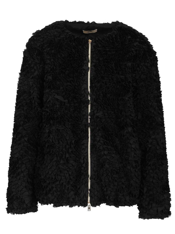 Herno Georgette Jacket Jackets - Black | f5836ca23fdeefdeb2d270355b0a49713193dff7