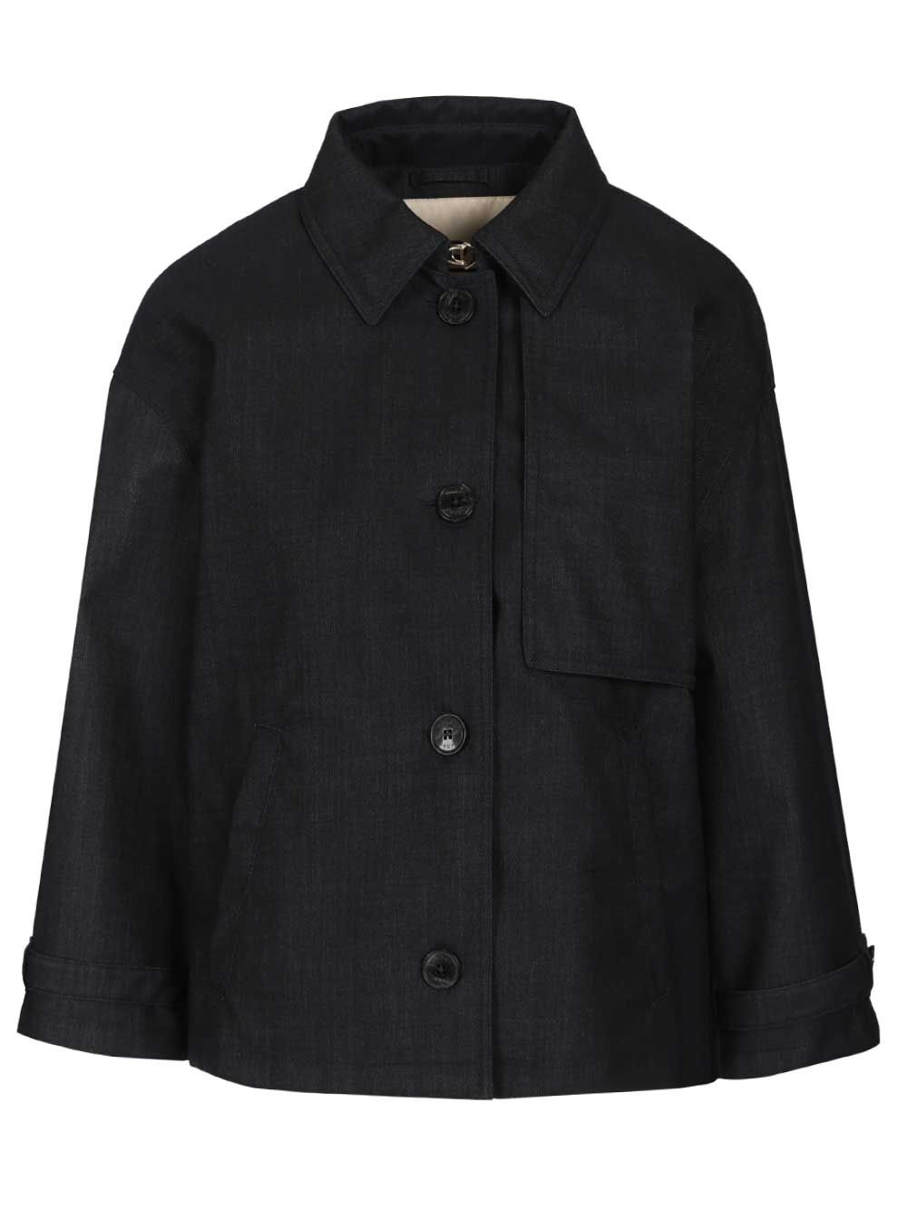 Herno Short Jkt Cotton Jackets - Blue | 10b44487a078148a9997b0983324308f6f3d178c