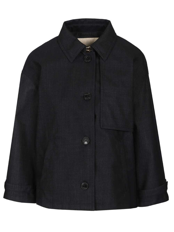 Herno Short Jkt Cotton Jackets - Blue | 10b44487a078148a9997b0983324308f6f3d178c