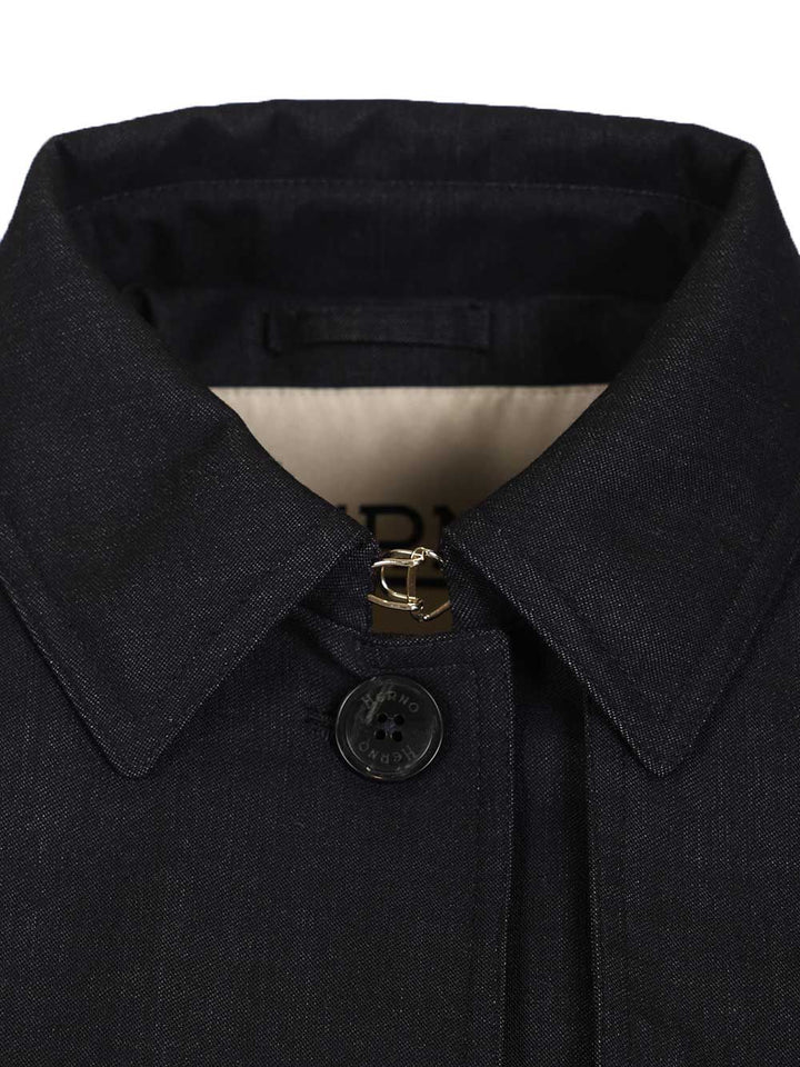 Herno Short Jkt Cotton Jackets - Blue | 4aa8254c63f895731799eea28a12583e428af358