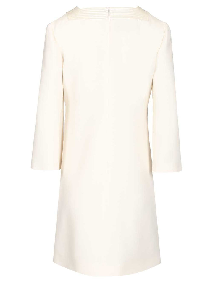 Valentino Garavani Short Crepe Couture Dress Dresses - White | 4da66847a615d5e28798230b19c68063f223ad56