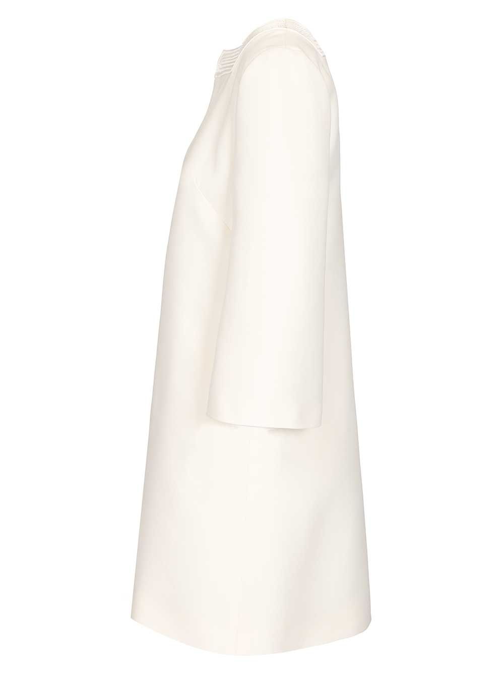 Valentino Garavani Short Crepe Couture Dress Dresses - White | db2d30f488da46ea5c4f4832c94844bd9b3b07ca