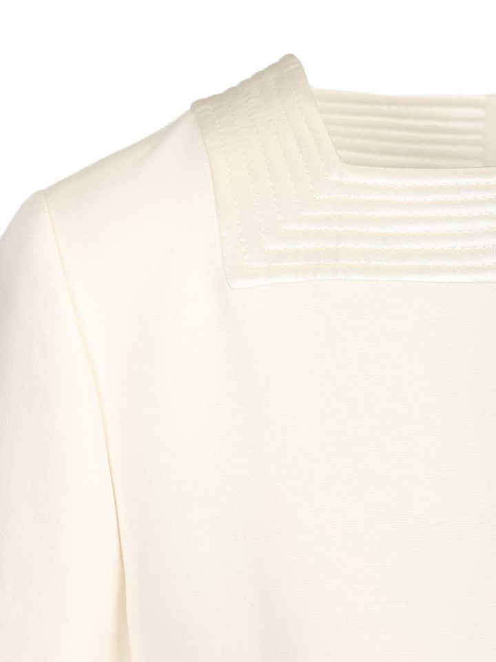 Valentino Garavani Short Crepe Couture Dress Dresses - White | 70009c339ea0a4fd502fc387f501190c7e510d5e