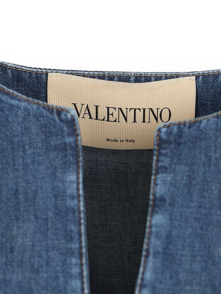 Valentino Garavani Chambray Denim Dress Dresses - Blue | be4b4e15aaf5b1cd6acccd8cdcbe42cdbdf34b31