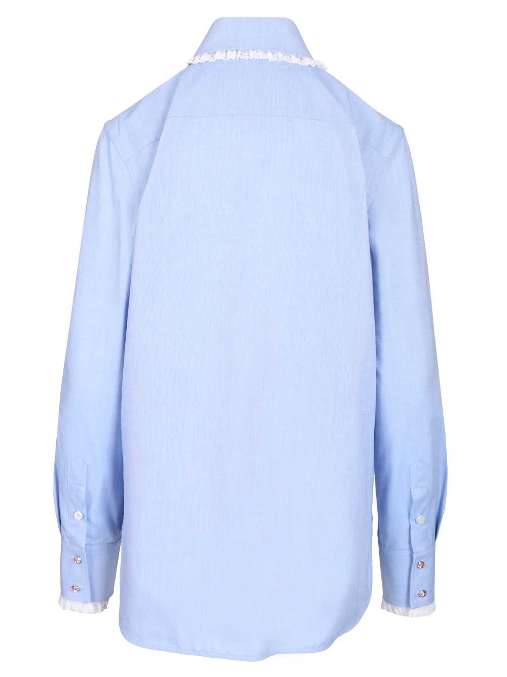 Valentino Garavani Oxford Cotton Shirt Shirts - Light blue | 22bea84b89c295985d210b45cfcfe66bb56aadeb