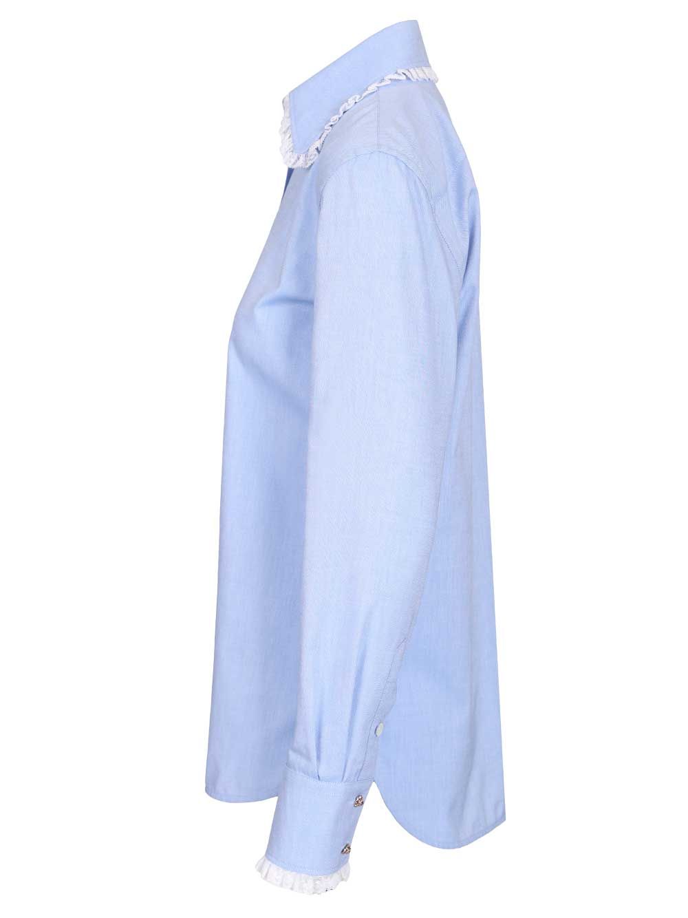 Valentino Garavani Oxford Cotton Shirt Shirts - Light blue | 0347e4741b94a3a436d330a1c2d4e50cdf5911e5