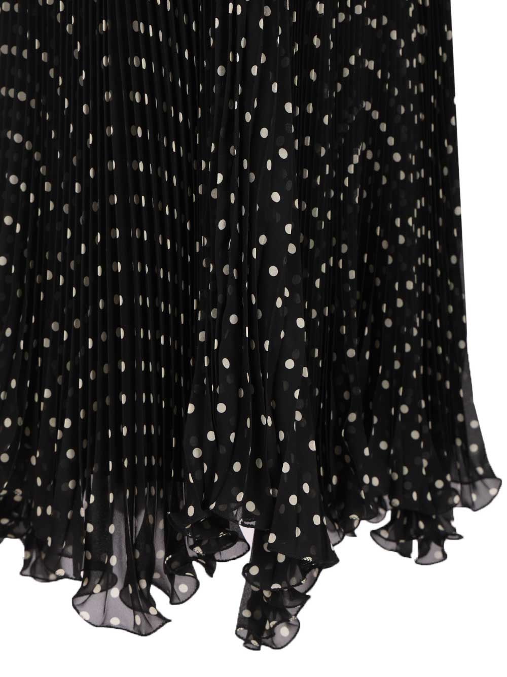 Valentino Garavani Silk Polka Dot Skirt Skirts - Black | 1d788af331aca57de6b6938287923994d7826991