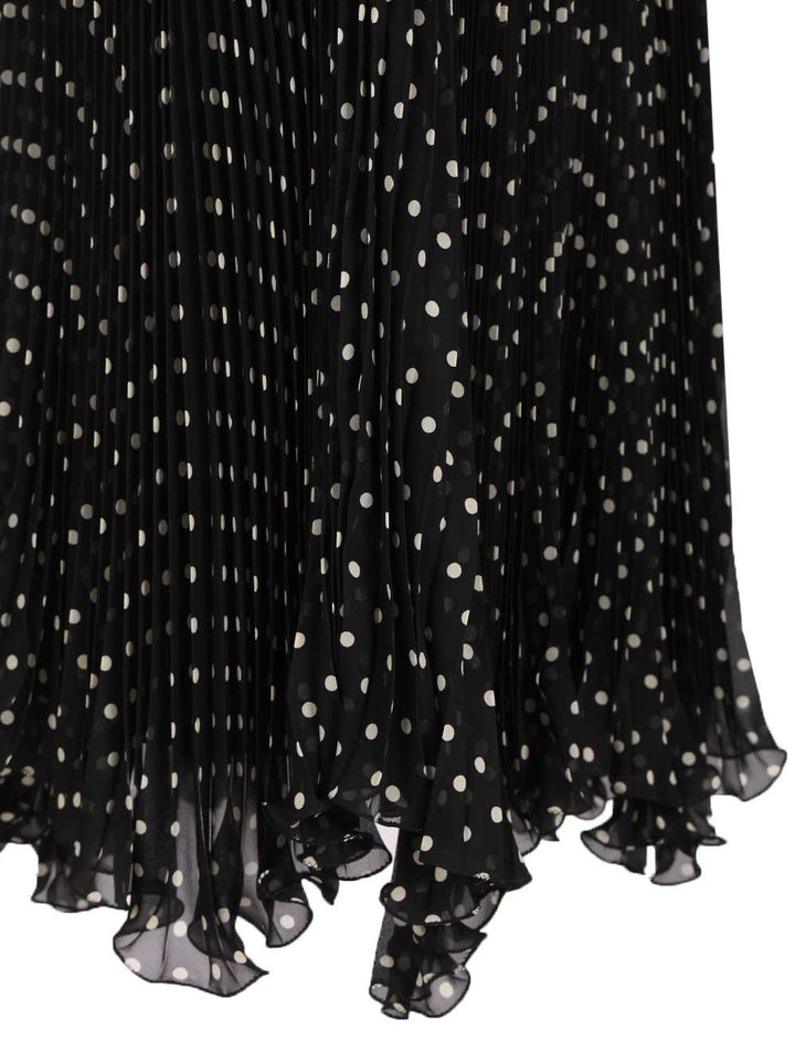 Valentino Garavani Silk Polka Dot Skirt Skirts - Black | 1d788af331aca57de6b6938287923994d7826991