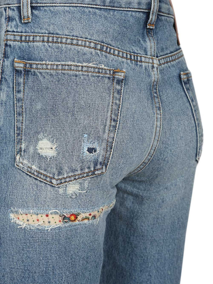 Valentino Garavani Flared Jeans - Blue | 47bfcd6fbda82c3d4a1ab190192a3e70a1e0c243