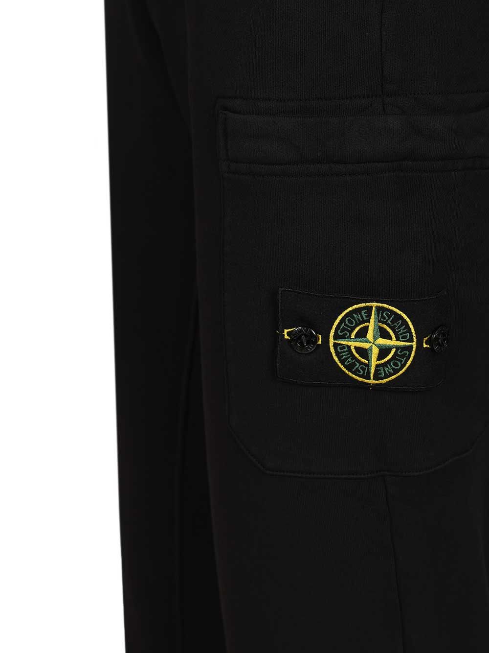 Stone Island Fleece Jogger Pants Trousers - Black | d8a91d930a7adff88ae36946cac187db2eb235bd
