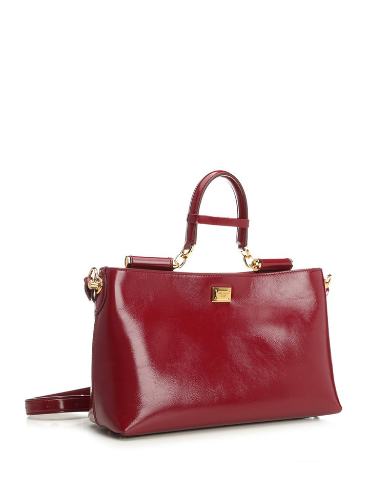 Dolce & Gabbana Vittorio Leather Bag Shoulder Bags - Bordeaux | 98472169e4942b49e16d9ce1b5462baea03e9972