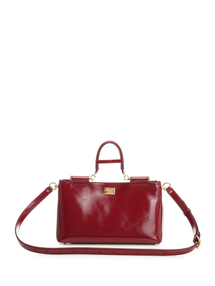Dolce & Gabbana Vittorio Leather Bag Shoulder Bags - Bordeaux | a5f327cea4697a824632c719da6352e6ed43bfd7