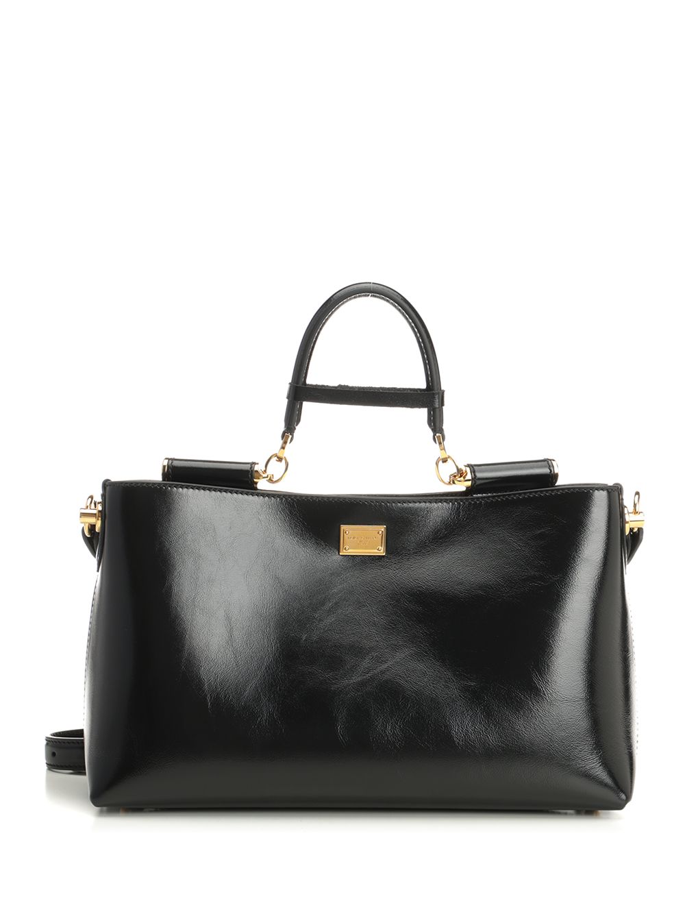 Dolce & Gabbana Vittorio Leather Bag Shoulder Bags - Black | ed2d5399cb7f09afb0667082c875d8e3254a9bbb